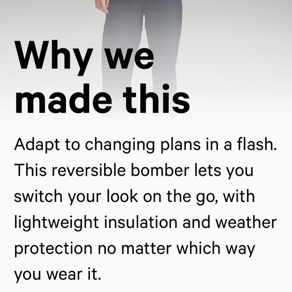 New Lululemon Mens Switch Over Bomber Jacket XXL Belgian Blue - Picture 9 of 11